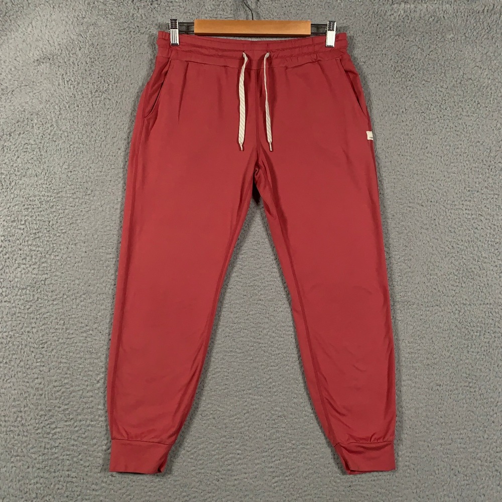 Vuori Performance Jogger Pant Women's Large L Red Slim Fit Athletic Yoga Lounge